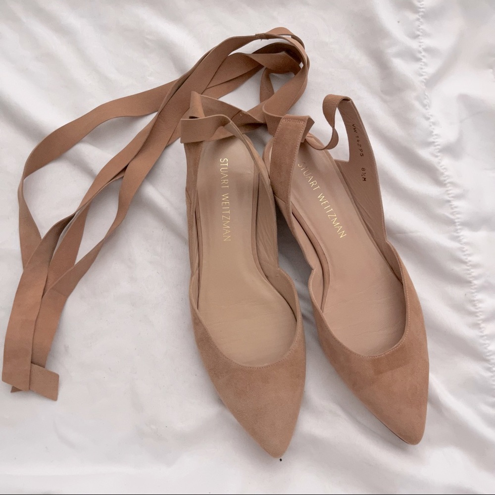 Stuart Weitzman Flats 8.5 Suede